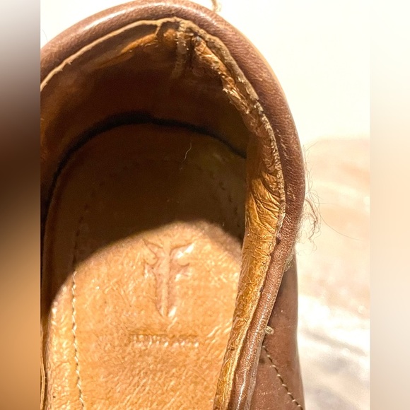 FRYE Mens 10 M Walker Low Lace Brown Sneakers Made in USA - Picture 5 of 9